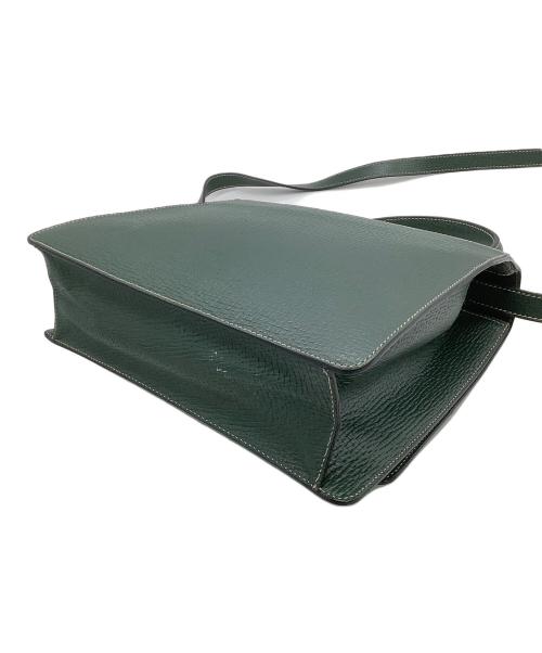 LOEWE（ロエベ）LOEWE (ロエベ) レザーショルダーバッグ　バルセロナ グリーンの古着・服飾アイテム