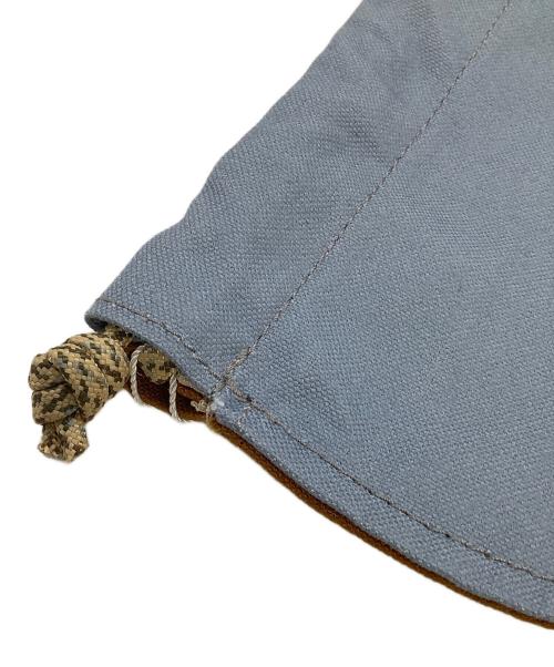 MARNI（マルニ）MARNI (マルニ) 巾着ポーチ ブルー×ブラウンの古着・服飾アイテム