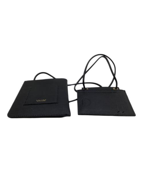 l'arcobaleno（ラルコバレーノ）l'arcobaleno (ラルコバレーノ) スマートダブルショルダーウォレット ブラックの古着・服飾アイテム