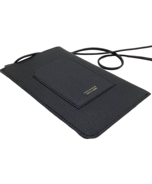 l'arcobaleno（ラルコバレーノ）l'arcobaleno (ラルコバレーノ) スマートダブルショルダーウォレット ブラックの古着・服飾アイテム