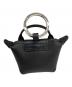 LONGCHAMP (ロンシャン) キーリング ル プリアージュ エクストラ ブラック：9000円