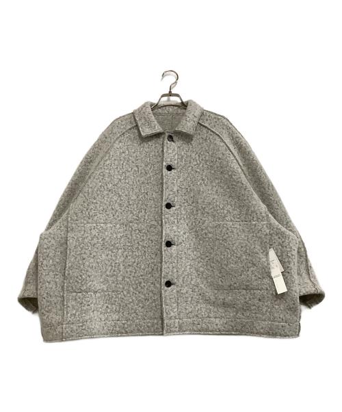 GALERIE VIE（ギャルリーヴィー）GALERIE VIE (ギャルリーヴィー) ブルゾン　シープジャージー ラグランスリーブブルゾン　2025AW グレー サイズ:freeの古着・服飾アイテム