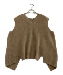 C.T.plage（シーティープラージュ）の古着「ニットジレ」｜ベージュ