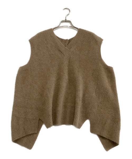 C.T.plage（シーティープラージュ）C.T.plage (シーティープラージュ) ニットジレ ベージュ サイズ:40の古着・服飾アイテム