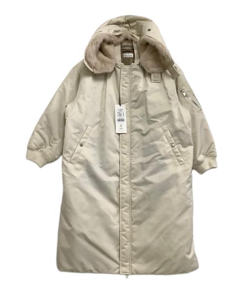 upper hights（アッパーハイツ）upper hights (アッパーハイツ) ミリタリーコート THE U-2 LONG HOODIE オフホワイトの古着・服飾アイテム