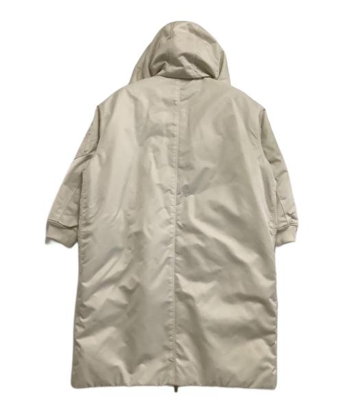 upper hights（アッパーハイツ）upper hights (アッパーハイツ) ミリタリーコート THE U-2 LONG HOODIE オフホワイトの古着・服飾アイテム