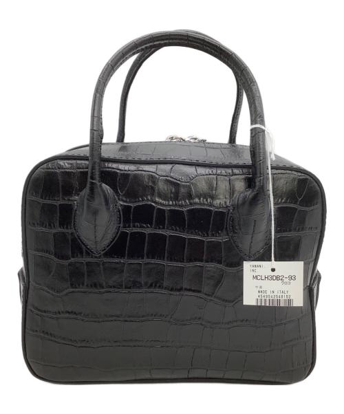 MAISON CANAU（メゾンカナウ）MAISON CANAU (メゾンカナウ) ボストンバッグ CROCO BOX-BOSTON ブラック 未使用品の古着・服飾アイテム