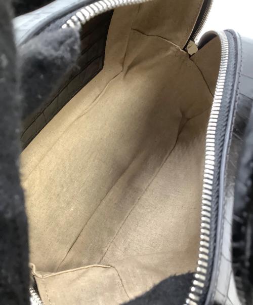 MAISON CANAU（メゾンカナウ）MAISON CANAU (メゾンカナウ) ボストンバッグ CROCO BOX-BOSTON ブラック 未使用品の古着・服飾アイテム