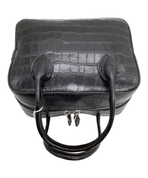 MAISON CANAU（メゾンカナウ）MAISON CANAU (メゾンカナウ) ボストンバッグ CROCO BOX-BOSTON ブラック 未使用品の古着・服飾アイテム