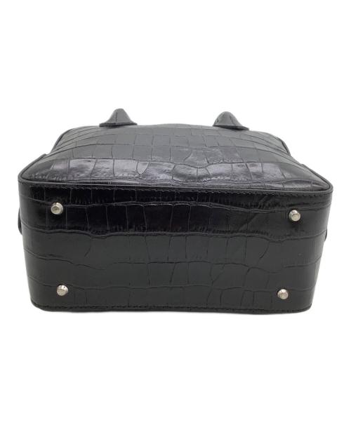 MAISON CANAU（メゾンカナウ）MAISON CANAU (メゾンカナウ) ボストンバッグ CROCO BOX-BOSTON ブラック 未使用品の古着・服飾アイテム