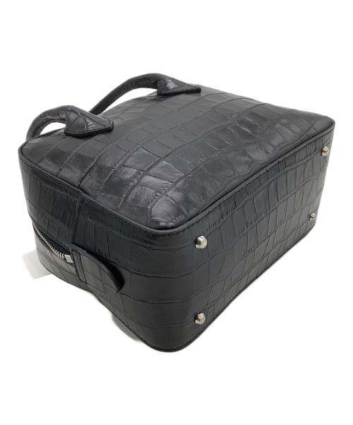 MAISON CANAU（メゾンカナウ）MAISON CANAU (メゾンカナウ) ボストンバッグ CROCO BOX-BOSTON ブラック 未使用品の古着・服飾アイテム