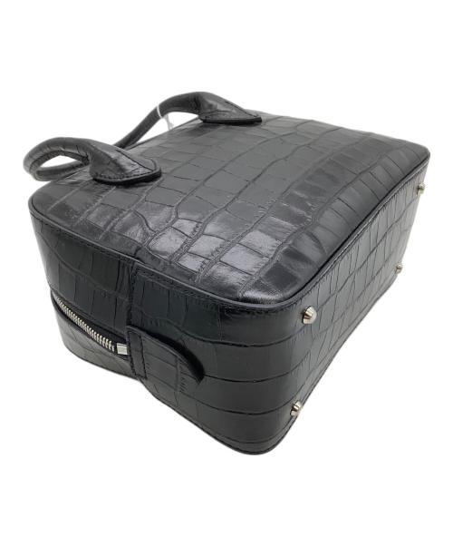 MAISON CANAU（メゾンカナウ）MAISON CANAU (メゾンカナウ) ボストンバッグ CROCO BOX-BOSTON ブラック 未使用品の古着・服飾アイテム