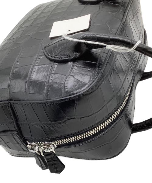 MAISON CANAU（メゾンカナウ）MAISON CANAU (メゾンカナウ) ボストンバッグ CROCO BOX-BOSTON ブラック 未使用品の古着・服飾アイテム