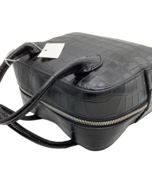 MAISON CANAU（メゾンカナウ）MAISON CANAU (メゾンカナウ) ボストンバッグ CROCO BOX-BOSTON ブラック 未使用品の古着・服飾アイテム