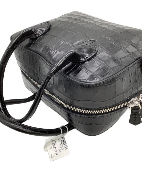MAISON CANAU（メゾンカナウ）MAISON CANAU (メゾンカナウ) ボストンバッグ CROCO BOX-BOSTON ブラック 未使用品の古着・服飾アイテム