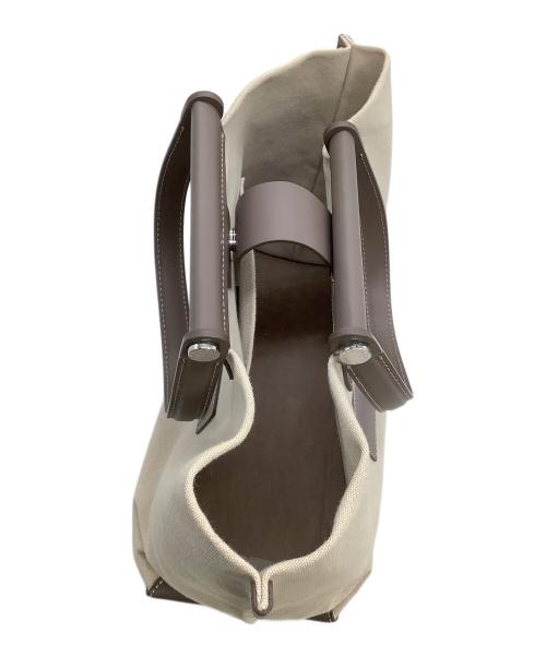 IACUCCI（イアクッチ）IACUCCI (イアクッチ) トートバッグ ソルベット M CANVAS/RUGA ベージュ×グレーの古着・服飾アイテム