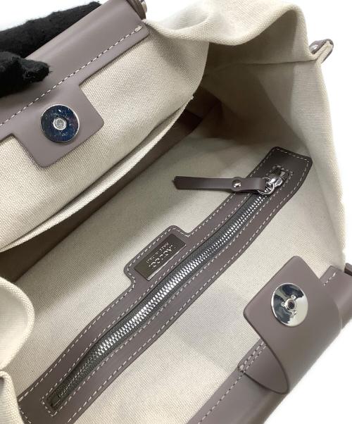 IACUCCI（イアクッチ）IACUCCI (イアクッチ) トートバッグ ソルベット M CANVAS/RUGA ベージュ×グレーの古着・服飾アイテム