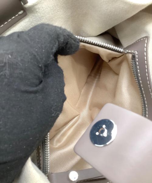 IACUCCI（イアクッチ）IACUCCI (イアクッチ) トートバッグ ソルベット M CANVAS/RUGA ベージュ×グレーの古着・服飾アイテム