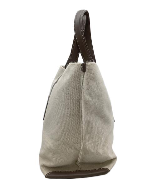 IACUCCI（イアクッチ）IACUCCI (イアクッチ) トートバッグ ソルベット M CANVAS/RUGA ベージュ×グレーの古着・服飾アイテム