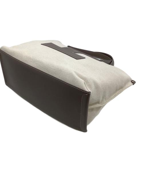 IACUCCI（イアクッチ）IACUCCI (イアクッチ) トートバッグ ソルベット M CANVAS/RUGA ベージュ×グレーの古着・服飾アイテム