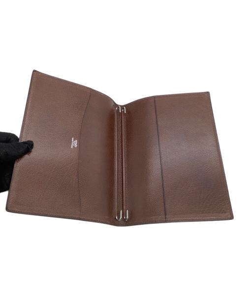 HERMES（エルメス）HERMES (エルメス) 手帳カバー　アジェンダ　グローブトロッター ブラウンの古着・服飾アイテム