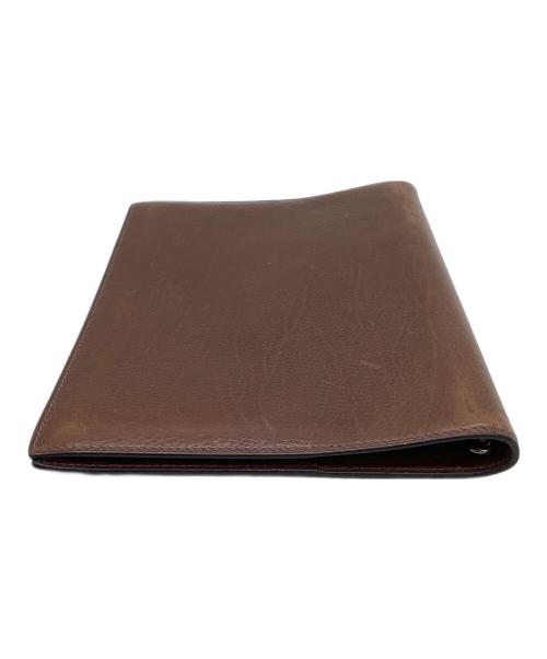HERMES（エルメス）HERMES (エルメス) 手帳カバー　アジェンダ　グローブトロッター ブラウンの古着・服飾アイテム