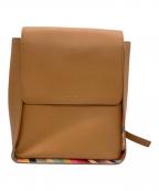 PAUL SMITHポールスミス）の古着「レザーリュック」｜キャメル