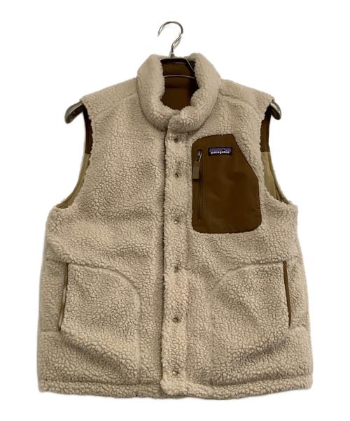 Patagonia（パタゴニア）Patagonia (パタゴニア) リバーシブルベスト ベージュ×ブラウン サイズ:Sの古着・服飾アイテム