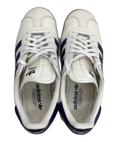 adidas（アディダス）adidas (アディダス) ローカットスニーカー　GAZELLE ホワイト×ネイビー サイズ:23の古着・服飾アイテム