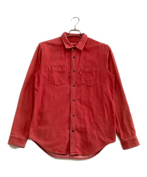 SUPREME（シュプリーム）SUPREME (シュプリーム) 長袖シャツ レッド サイズ:Mの古着・服飾アイテム