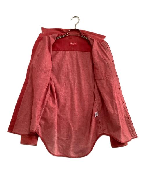 SUPREME（シュプリーム）SUPREME (シュプリーム) 長袖シャツ レッド サイズ:Mの古着・服飾アイテム
