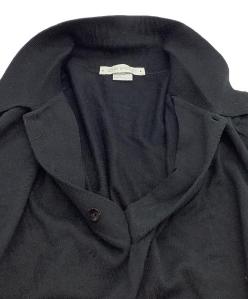 JOHN SMEDLEY（ジョンスメドレー）JOHN SMEDLEY (ジョンスメドレー) ニットポロシャツ ブラック サイズ:Sの古着・服飾アイテム
