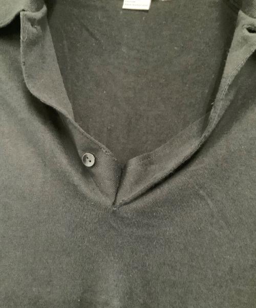 JOHN SMEDLEY（ジョンスメドレー）JOHN SMEDLEY (ジョンスメドレー) ニットポロシャツ ブラック サイズ:Sの古着・服飾アイテム