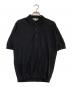 JOHN SMEDLEY（ジョンスメドレー）の古着「ニットポロシャツ」｜ブラック