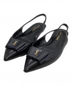 Saint Laurent Parisサンローランパリ）の古着「ポインテッドトゥパンプス　アナイス スリングバック」｜ブラック