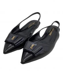 Saint Laurent Paris（サンローランパリ）の古着「ポインテッドトゥパンプス　アナイス スリングバック」｜ブラック