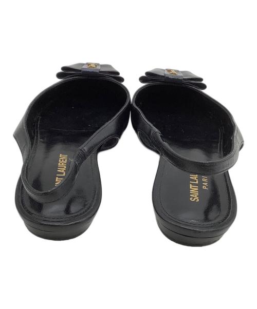 Saint Laurent Paris（サンローランパリ）Saint Laurent Paris (サンローランパリ) ポインテッドトゥパンプス　アナイス スリングバック ブラック サイズ:35 1/2の古着・服飾アイテム