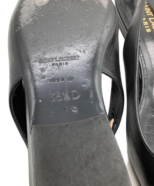 Saint Laurent Paris（サンローランパリ）Saint Laurent Paris (サンローランパリ) ポインテッドトゥパンプス　アナイス スリングバック ブラック サイズ:35 1/2の古着・服飾アイテム