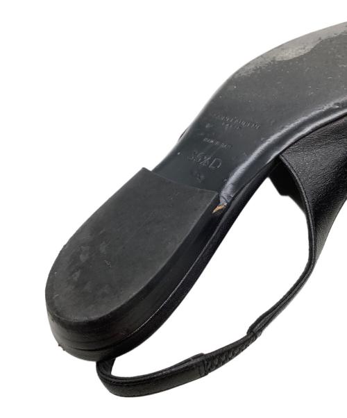 Saint Laurent Paris（サンローランパリ）Saint Laurent Paris (サンローランパリ) ポインテッドトゥパンプス　アナイス スリングバック ブラック サイズ:35 1/2の古着・服飾アイテム