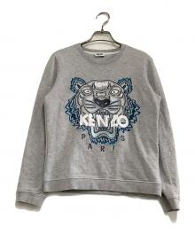 KENZO（ケンゾー）の古着「刺繍スウェット　虎」｜グレー