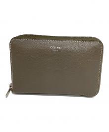 CELINE（セリーヌ）の古着「ラウンドジップウォレット」｜グレー