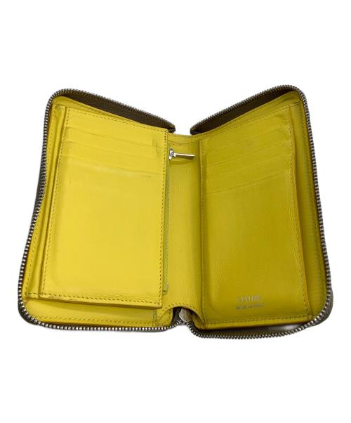 CELINE（セリーヌ）CELINE (セリーヌ) ラウンドジップウォレット グレーの古着・服飾アイテム