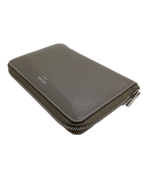 CELINE（セリーヌ）CELINE (セリーヌ) ラウンドジップウォレット グレーの古着・服飾アイテム