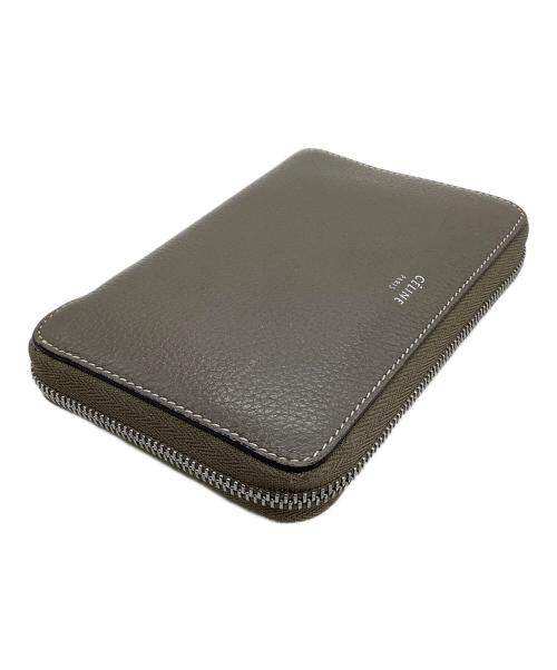 CELINE（セリーヌ）CELINE (セリーヌ) ラウンドジップウォレット グレーの古着・服飾アイテム