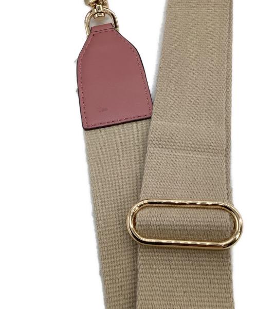 MICHAEL KORS（マイケル・コース）MICHAEL KORS (マイケル・コース) ショルダーバッグ  ブラッドショー ピンク×ホワイトの古着・服飾アイテム