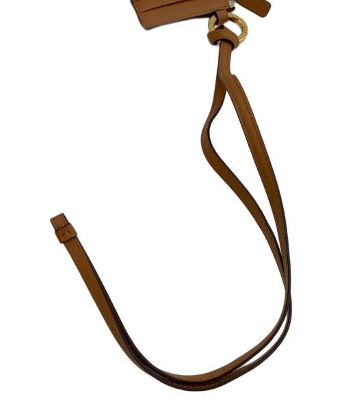 MCM（エムシーエム）MCM (エムシーエム) ジップカードケース　ランヤード ブラウンの古着・服飾アイテム