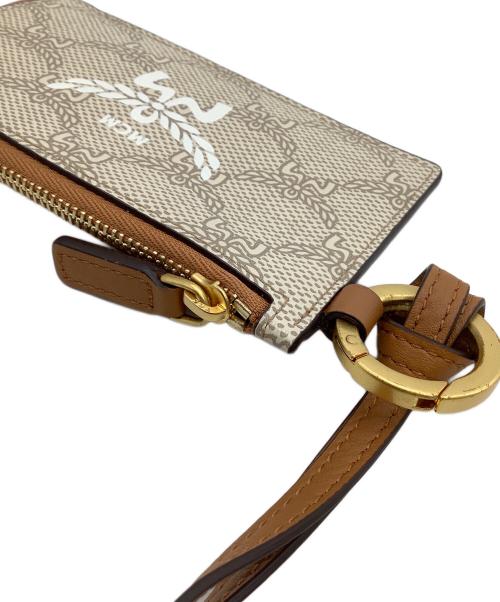 MCM（エムシーエム）MCM (エムシーエム) ジップカードケース　ランヤード ブラウンの古着・服飾アイテム