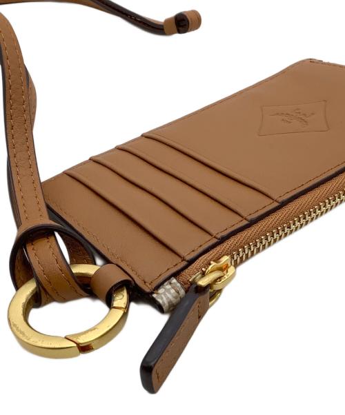 MCM（エムシーエム）MCM (エムシーエム) ジップカードケース　ランヤード ブラウンの古着・服飾アイテム