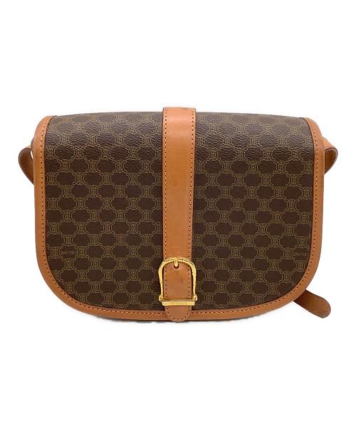 CELINE（セリーヌ）CELINE (セリーヌ) ショルダーバッグ マカダム ブラウンの古着・服飾アイテム