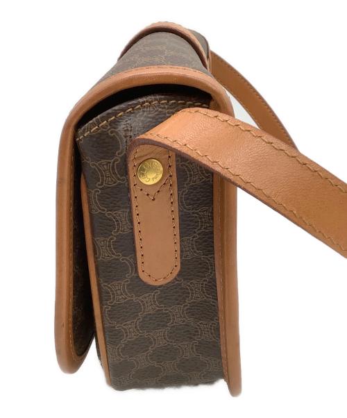 CELINE（セリーヌ）CELINE (セリーヌ) ショルダーバッグ マカダム ブラウンの古着・服飾アイテム